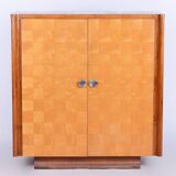 Restored ArtDeco Walnut Maple Wardrobe, J. Halabala, UP Zavody, Czechia, 1930s