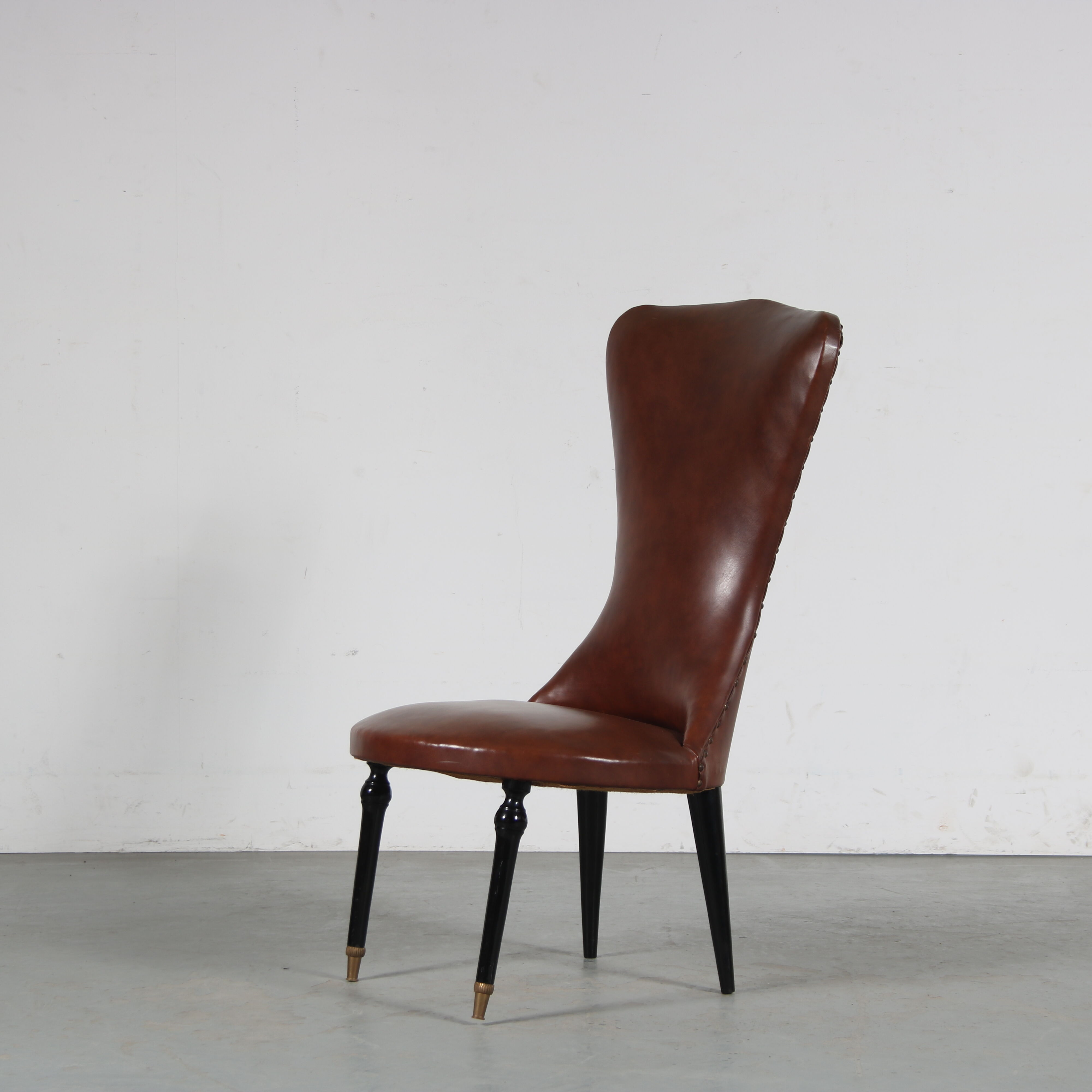 Pair of side chairs from Italy, 1950s