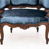 French antique armchairs from around 1890. After renovation.