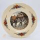 6 flat plates "Obernai" from the Sarreguemines pottery.