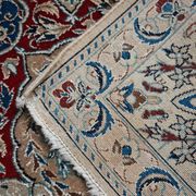 Tapis vintage noué main en laine vierge et soie, années 1960