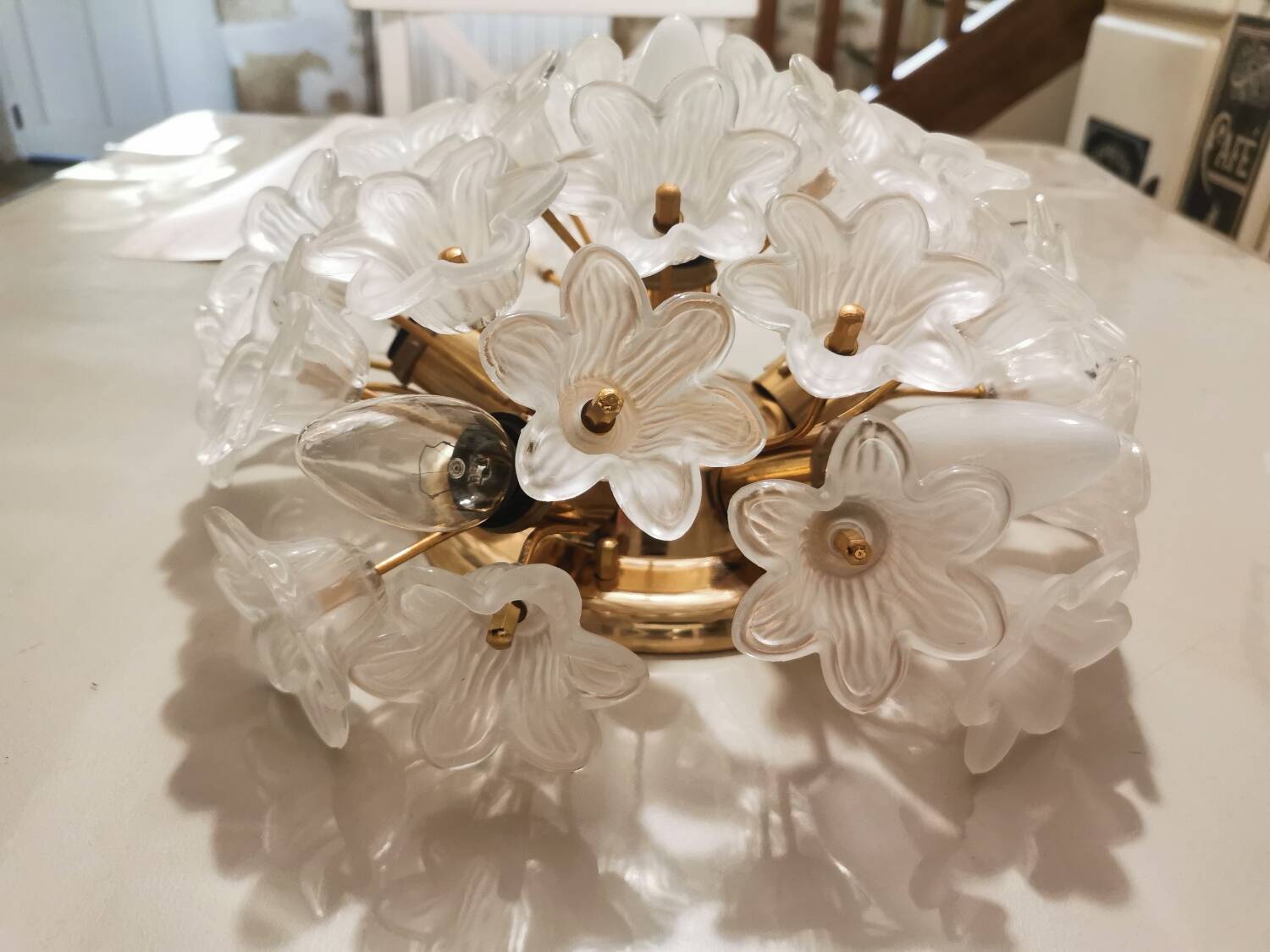 Vintage flower ceiling light