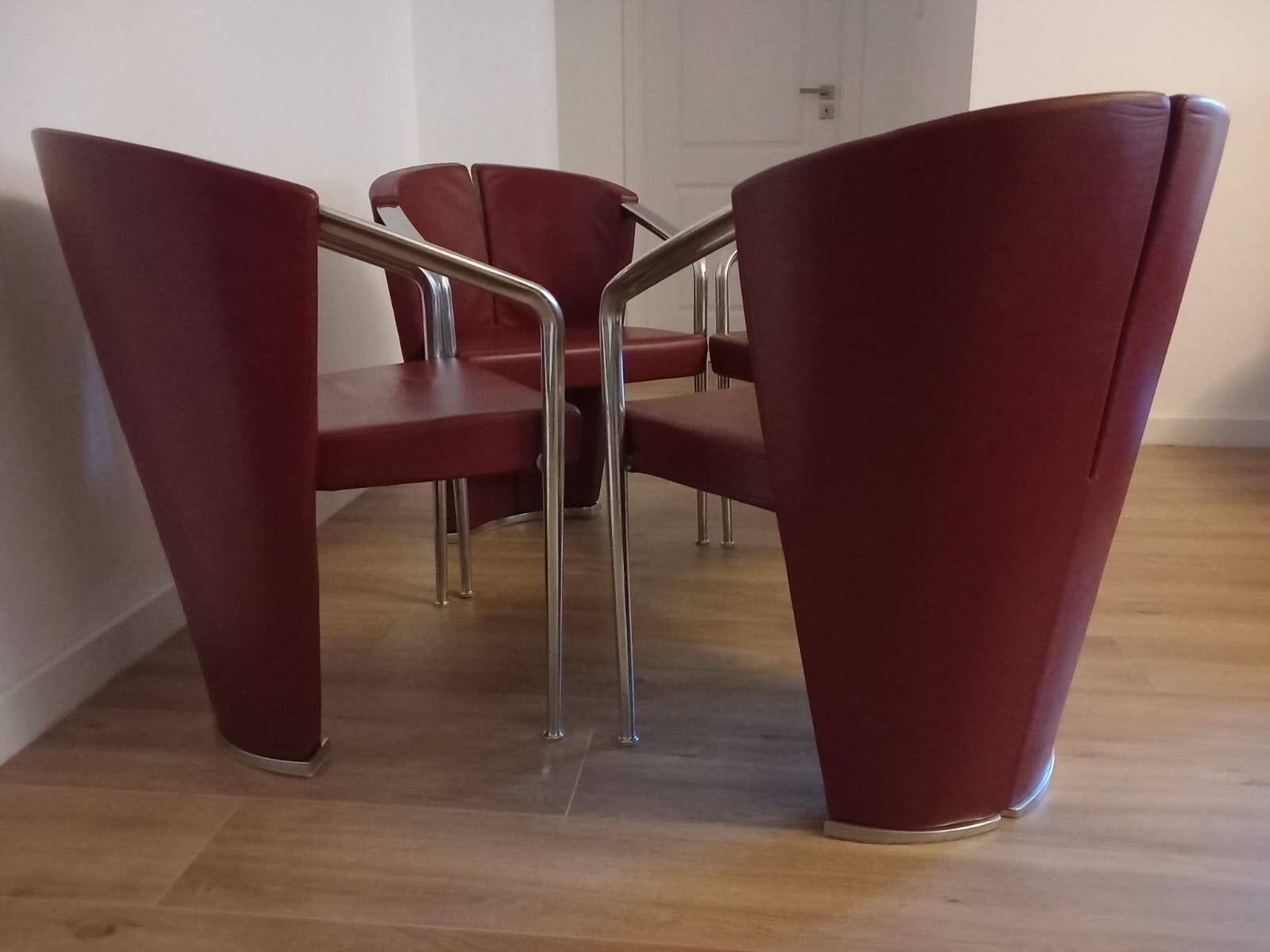 Set of 4 Estel Italian armchairs, designed by Favaretto & Partners