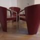 Set of 4 Estel Italian armchairs, designed by Favaretto & Partners