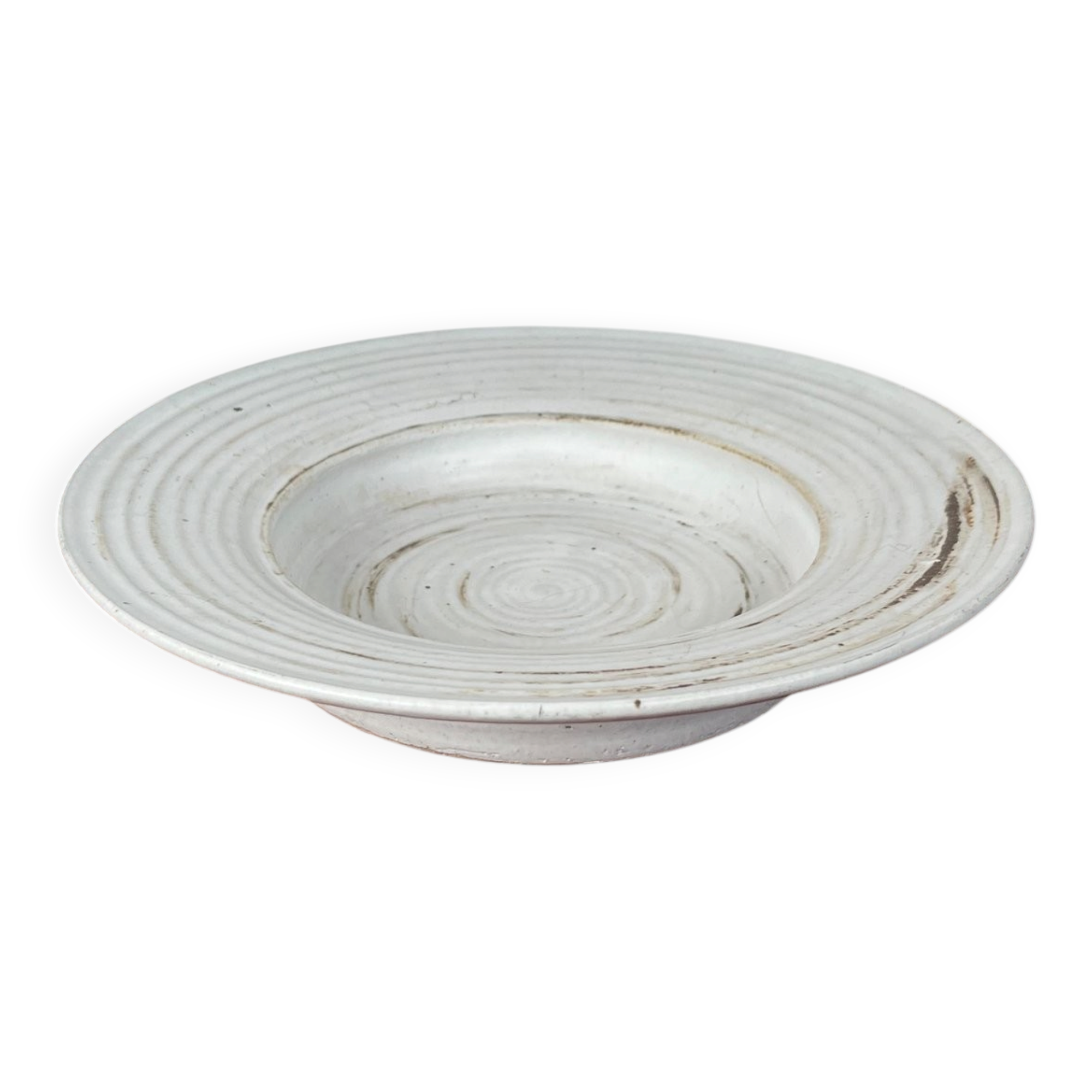 Mid-century modern minimalist studio pottery bowl from Pottestuen Keramik Frederikshavn, 1960s.