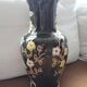 Large vintage vase with floral decoration