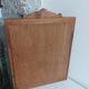 Antique bevelled mirror & carved wooden frame