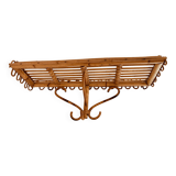 Vintage rattan shelf