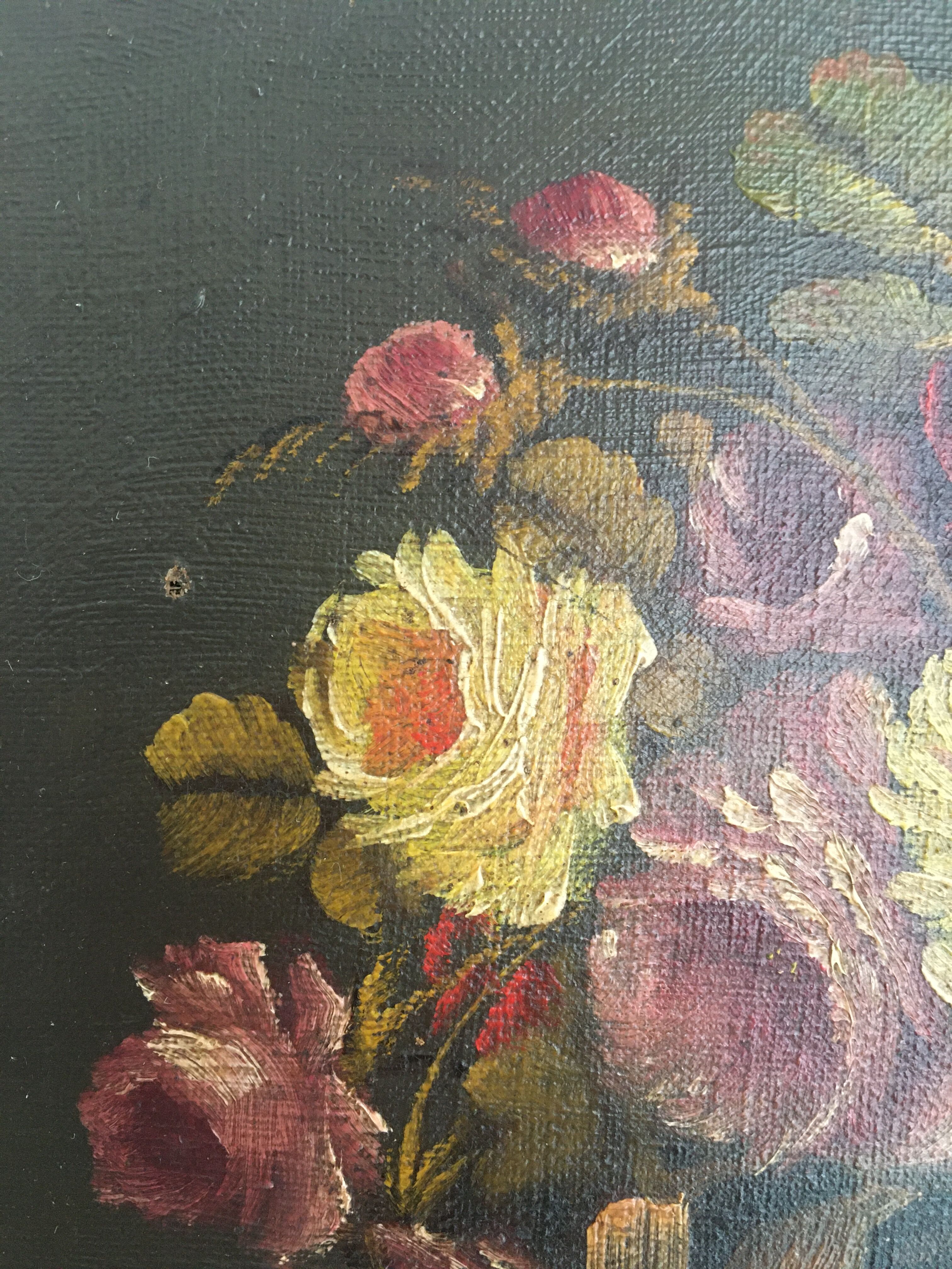 Huile sur toile, signée, tableau début 20e siècle