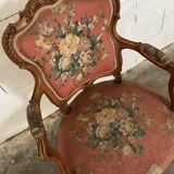 Pair of convertible armchairs