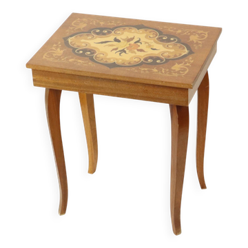 Boîte à musique italienne, table en bois, Sorrento Sankyo