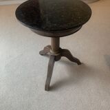 Petit guéridon d'appart / Table ( Bois/ Marbre)