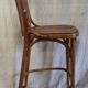 High chair in curved wood - mid. 20th century