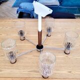 Mid century chandelier 6 lights