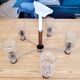 Mid century chandelier 6 lights