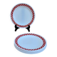 Set of 5 Arcopal Polka dessert plates