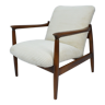 Fully restored vintage armchair, designer E.Homa, 60s, Cord, beige