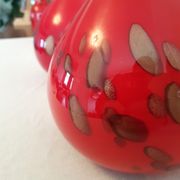 Set de 3 vases en verre Murano handmaee