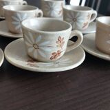 St Amand earthenware coffee service - Autumn model - vintage 1970