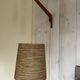 Rare teak and sisal wall lamp from the 1960s, attributed to Lotte Bostlund.