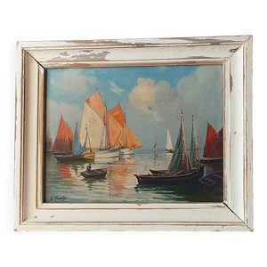 Tableau, peinture marine - charles