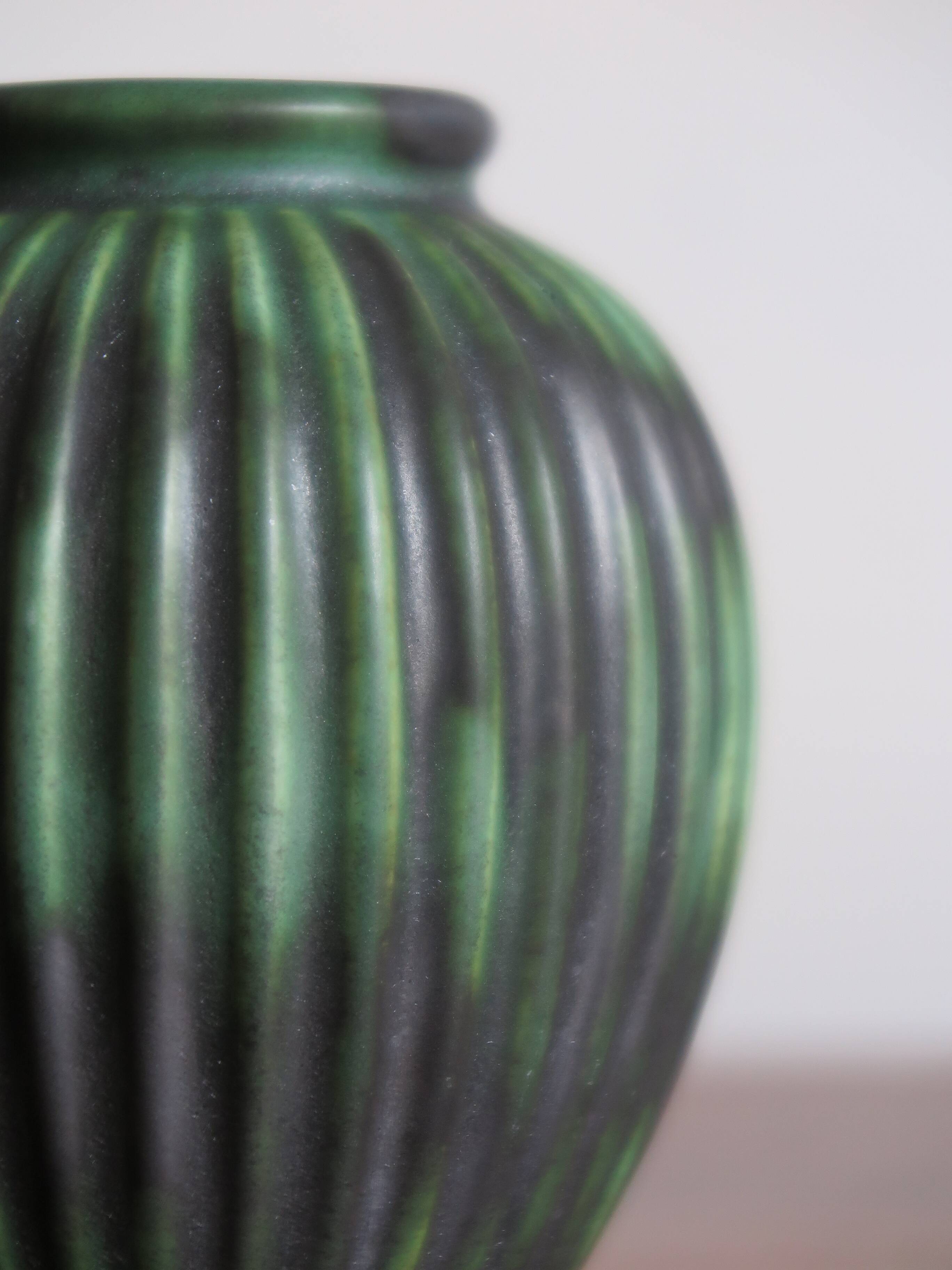 Scandinavian ceramic vases by Michael Andersen, 1940s