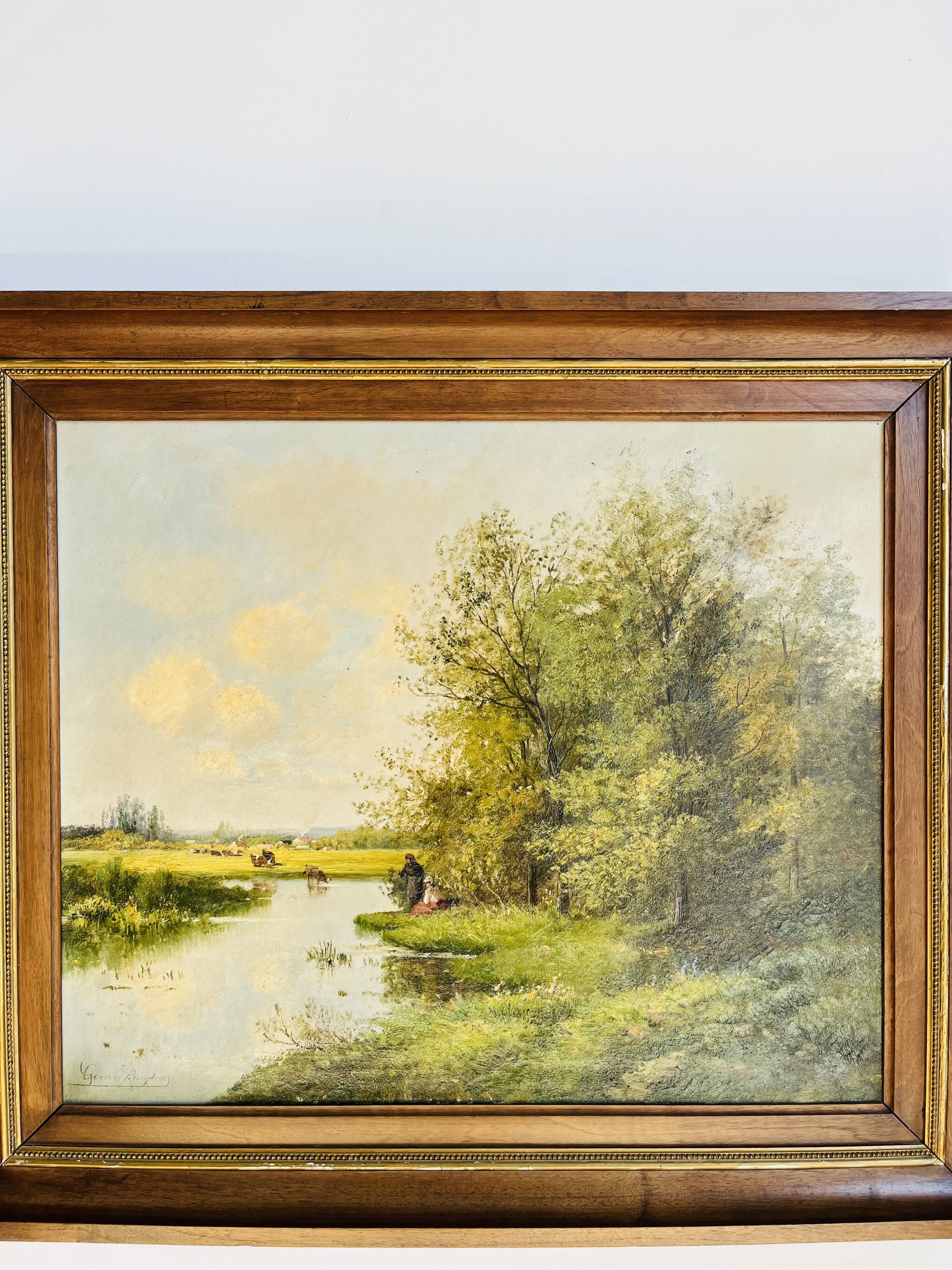 Oil on canvas Gérard Buysen (19th century)