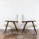 Vintage minimalist armchairs, Poland, 1960s, Set Of 2