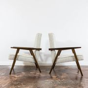 Vintage minimalist armchairs, Poland, 1960s, Set Of 2