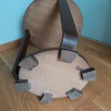 Art Deco tripod console pedestal table