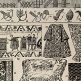 Lithographie sur la broderie de 1923