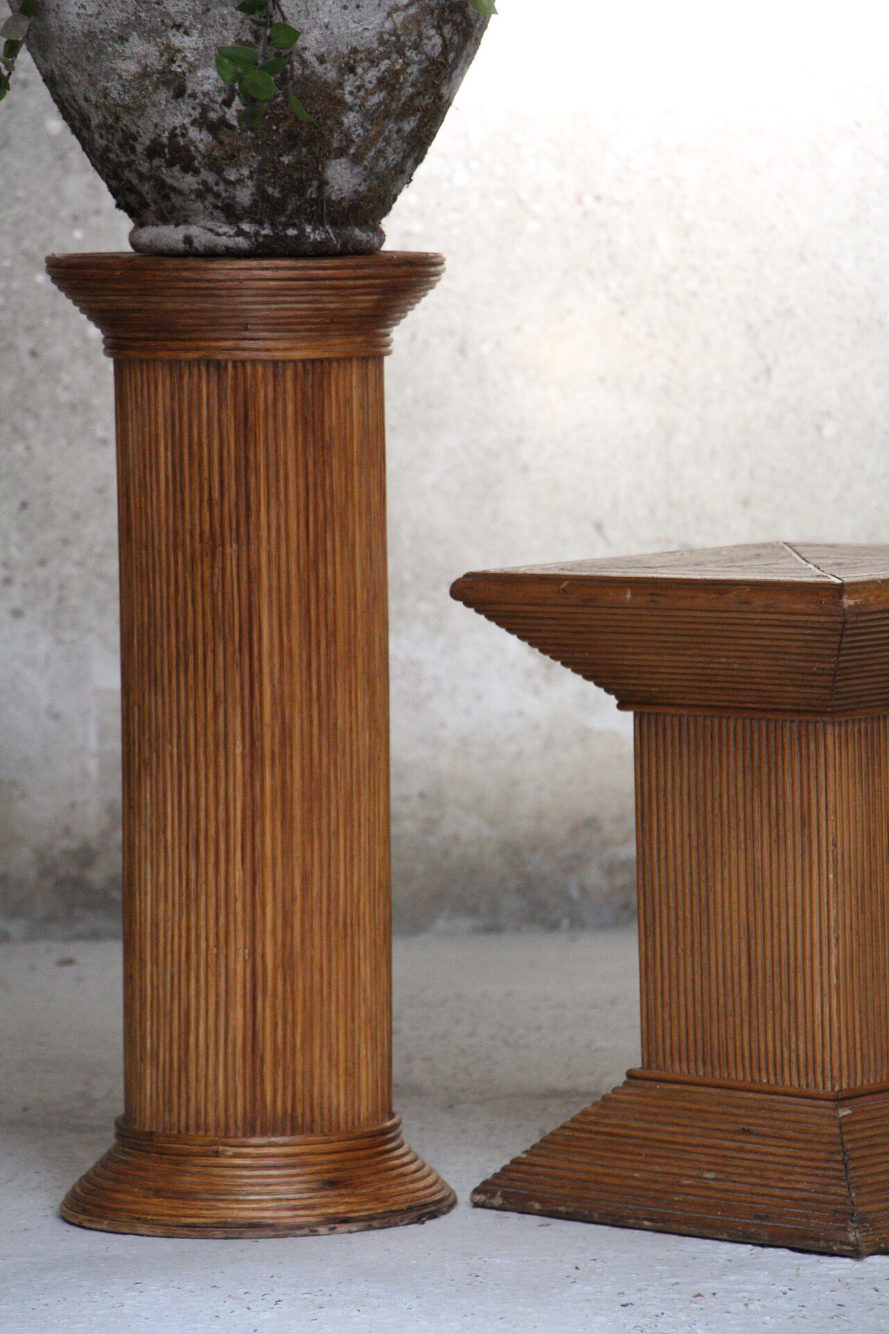 Bamboo and rattan design column