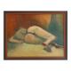 Figurative painting signed Marais, France, 1970s