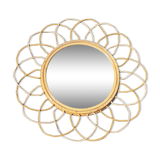 Vintage rattan mirror