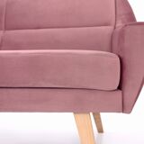 Canapé MANDAL rose, design scandinave