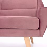 Canapé MANDAL rose, design scandinave