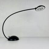 Black Italian desk lamp by C. Zaffaroni Turate, 1980s.