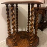 Table d’appoint en bois torsadé