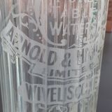 Syphon de bar anglais année 40 en verre moulé et bakélite