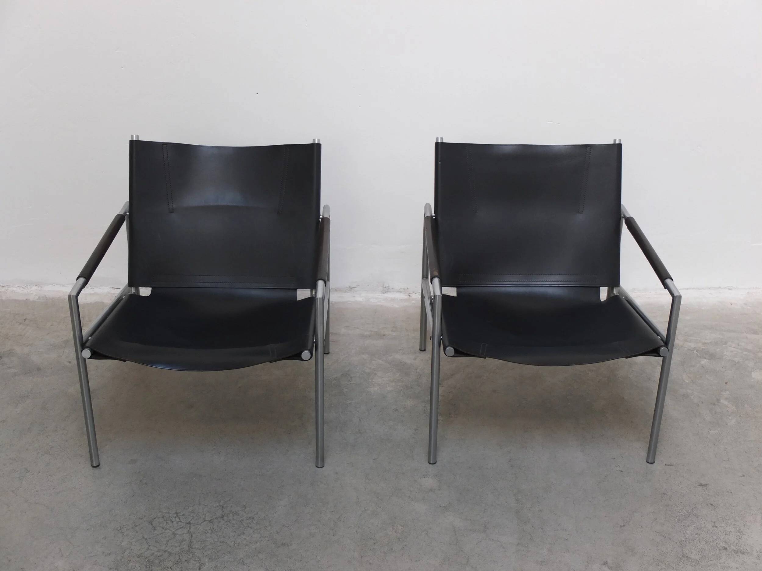 Pair of 'SZ02' armchairs by Martin Visser for 't Spectrum, 1960s.