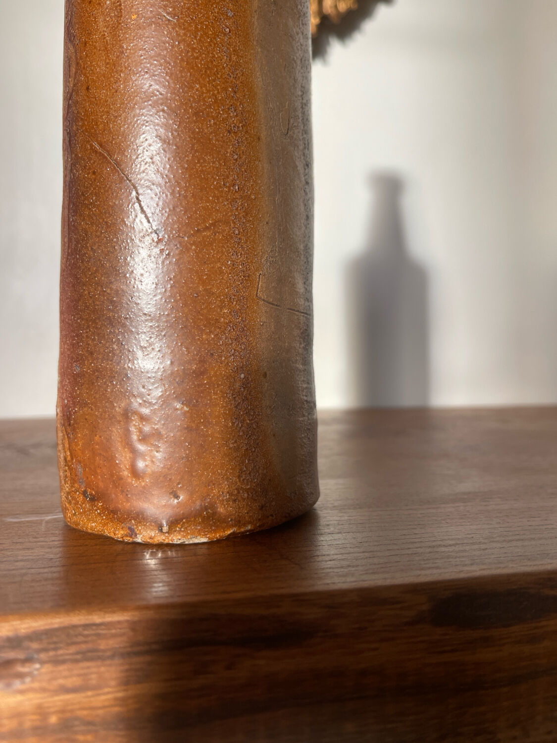 Antique stoneware bottle, 19th century.