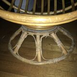 Chair swivel rattan