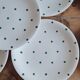 Set de 10 assiettes plates longchamps vintage