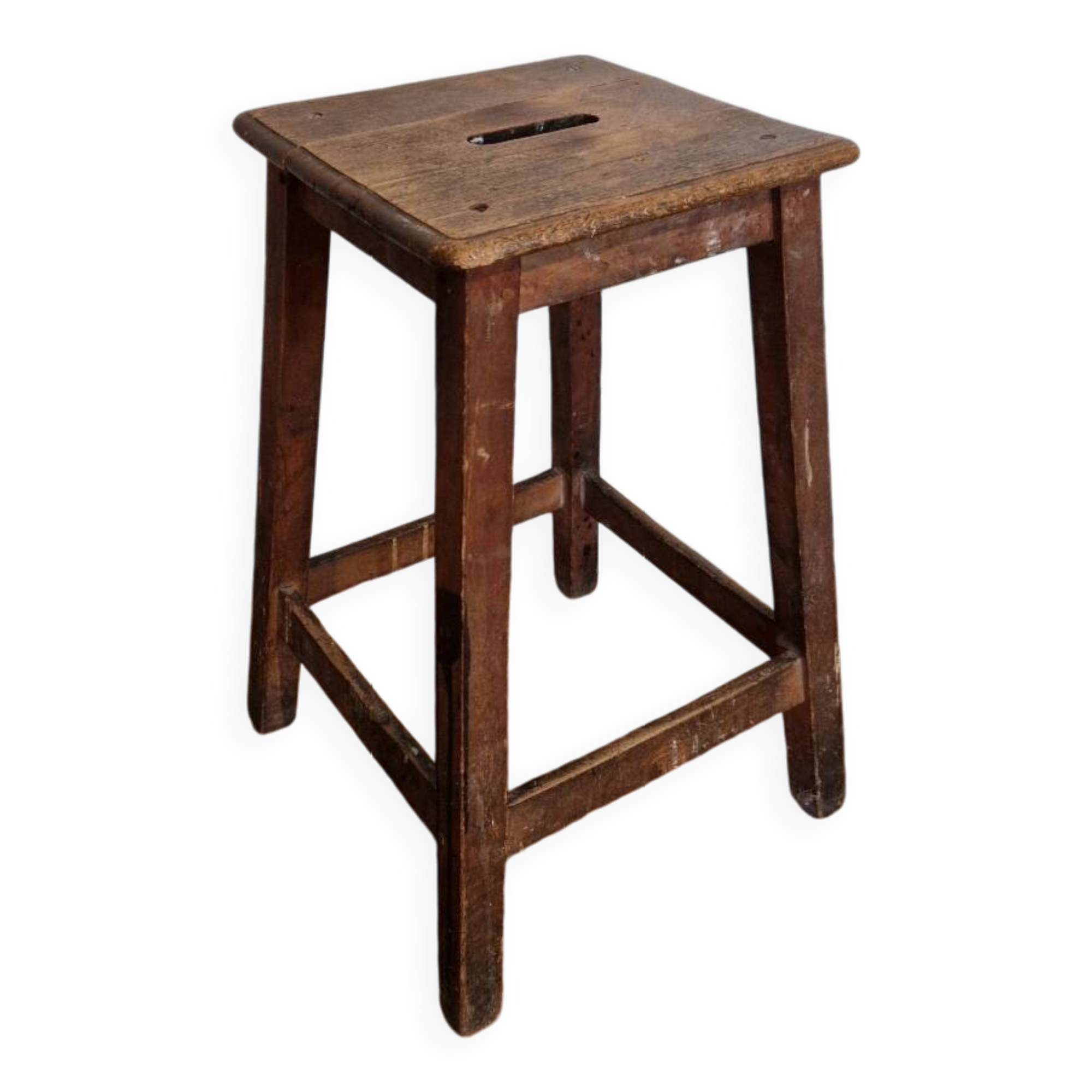 Wooden workshop stool