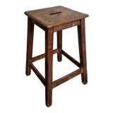 Wooden workshop stool