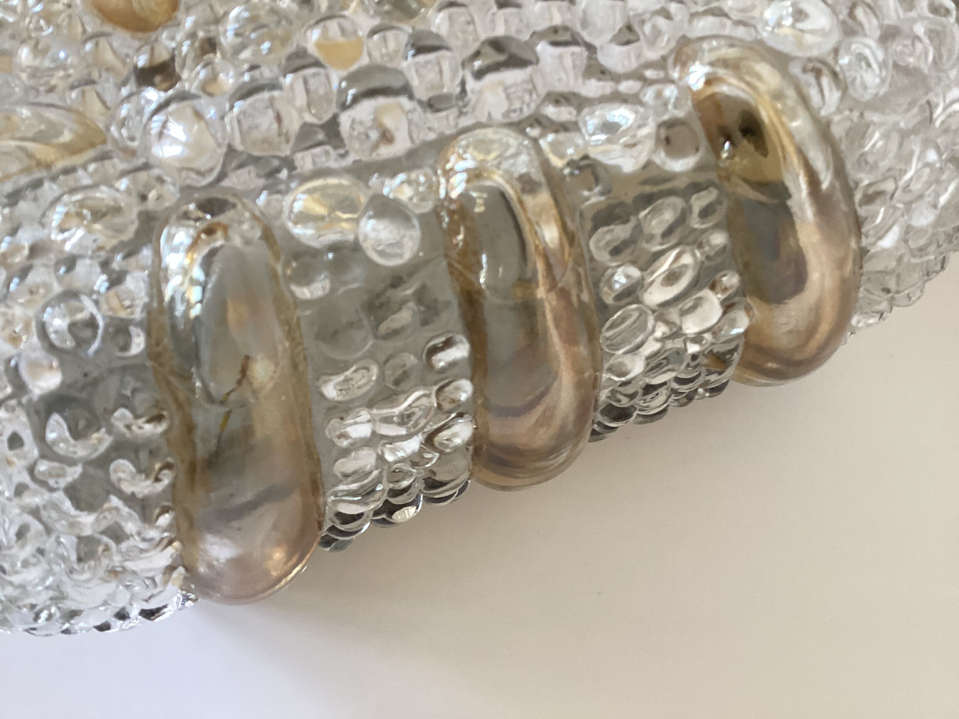 Bubble glass wall lamp, 60s