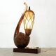 Vintage pipe table lamp by Aldo Tura, 1960s