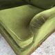 Canapé vintage velours vert