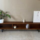 Enfilade of the 50s vintage solid wood (shallow)