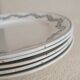 Lot de cinq assiettes terre de fer Longwy